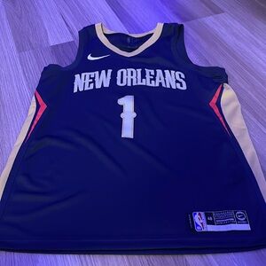 New Orleans Pelicans Zion Williamson jersey Nike size large